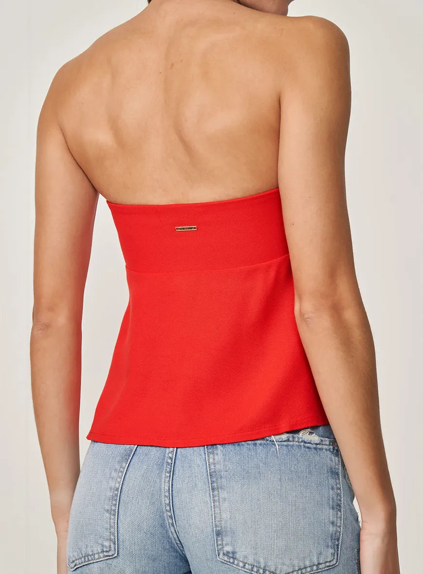 Blusa Tomara Que Caia Com Babado