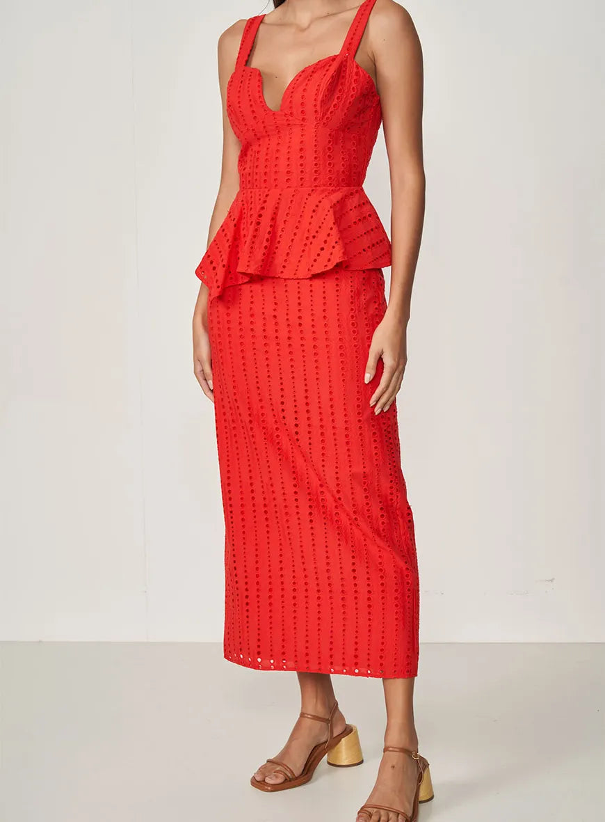 Vestido Laise Com Sobreposição