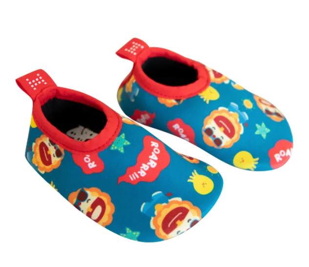 Sapatilha Infantil Aquática Antiderrapante Leão Marcus Marckids Azul