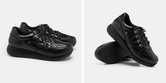 Tênis Doctor Shoes Couro 1401 Preto/Serpente